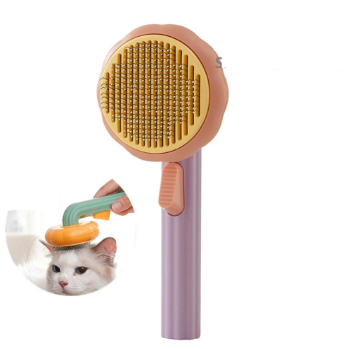 Brosse Autonettoyante pour Animaux de Compagnie – Toilettage Facile et Confortable
