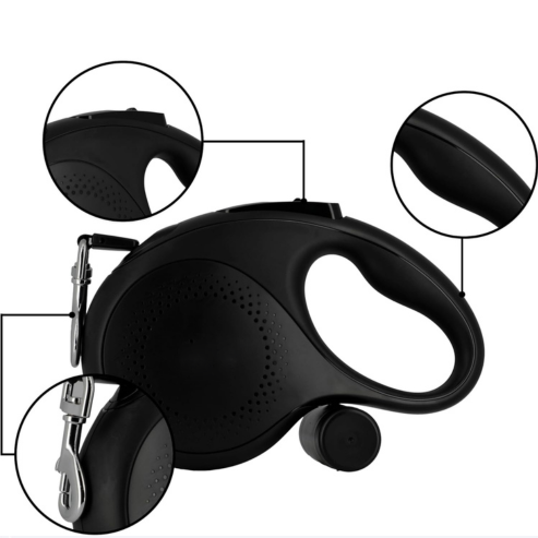 Laisse Chien, Enrouleur, Extensible, Rétractable, 5 et 8 Mètres