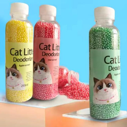 Éliminateur d'Odeurs pour Litière de Chat – Perles Désodorisantes au Charbon Actif