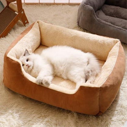 Panier pour Chat et Petit Chien – Confort Douillet et Design Élégant